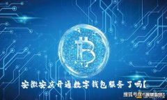 安徽安慶開通數(shù)字錢包服